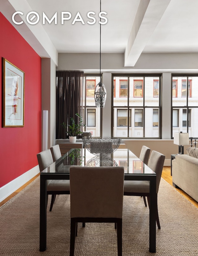 130 W 30th St Unit 3B, New York City, NY 10001 - dining space with wood finished floors