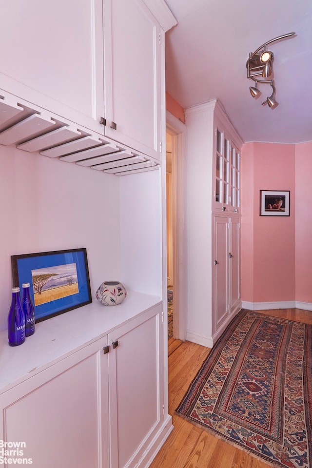 360 Riverside Dr Unit 8A, New York City, NY 10025 - hall featuring light wood-type flooring and baseboards