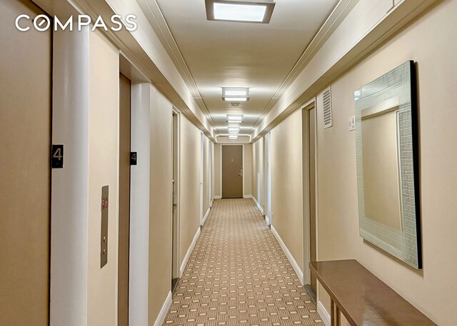 420 E 64th St Unit W4D, New York City, NY 10065 - hall with baseboards