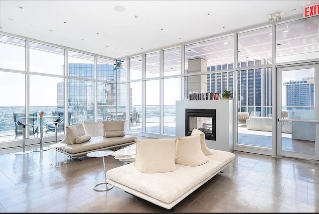 75 Wall St Unit 18Fg, New York City, NY 10005 - common area with a wall of windows