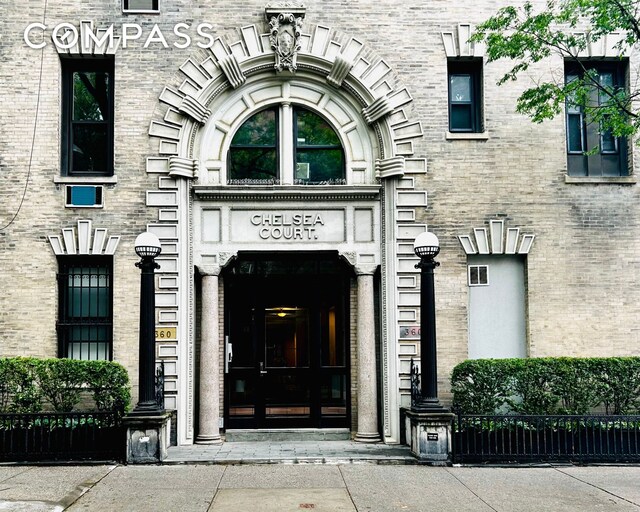 360 W 21st St Unit 2L, New York City, NY 10011 - entrance to property featuring brick siding