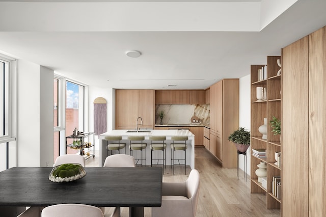 288 Water St Unit 4-B, New York City, NY 11201 - dining area featuring light wood-style flooring