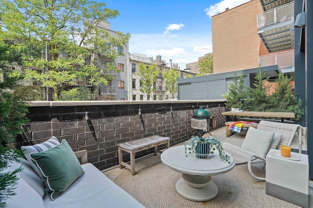 view of patio / terrace featuring outdoor lounge area