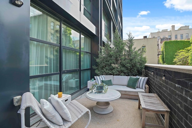 balcony with outdoor lounge area