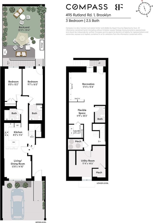 495 Rutland Rd Unit 1, New York City, NY 11203 - room layout