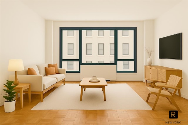 1 Irving Pl Unit P-8N, New York City, NY 10003 - living room featuring radiator and baseboards