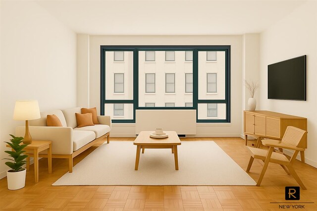 1 Irving Pl Unit P-8N, New York City, NY 10003 - living area featuring radiator and baseboards