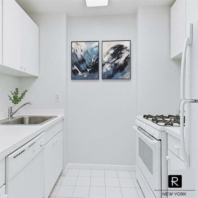 1 Irving Pl Unit P-8N, New York City, NY 10003 - kitchen featuring white appliances, light countertops, and white cabinetry