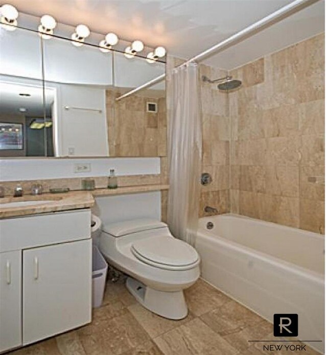 1 Irving Pl Unit P-8N, New York City, NY 10003 - full bathroom with vanity and shower / bath combo with shower curtain