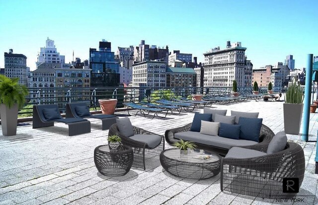 1 Irving Pl Unit P-8N, New York City, NY 10003 - view of patio featuring a skyline view