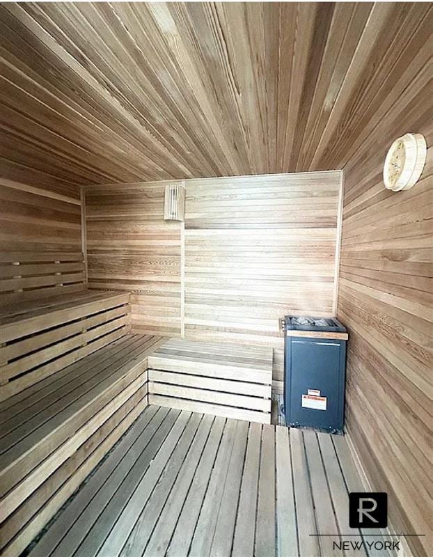 1 Irving Pl Unit P-8N, New York City, NY 10003 - relaxing sauna / steam room featuring wooden walls and wood ceiling