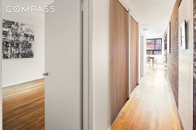 23 E 10th St Unit 815, New York City, NY 10003 - corridor with light wood-type flooring