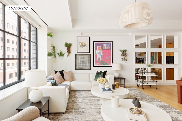 550 W 29th St Unit 9Afl, New York City, NY 10001 - living room with wood finished floors
