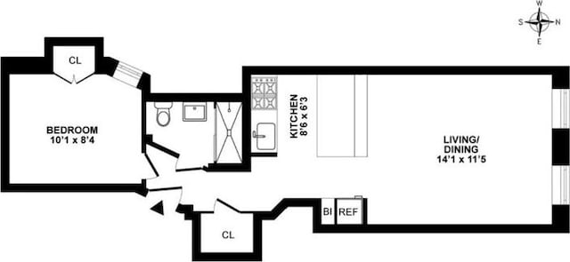415 E 80th St Unit 3E, New York City, NY 10075 - property floor plan
