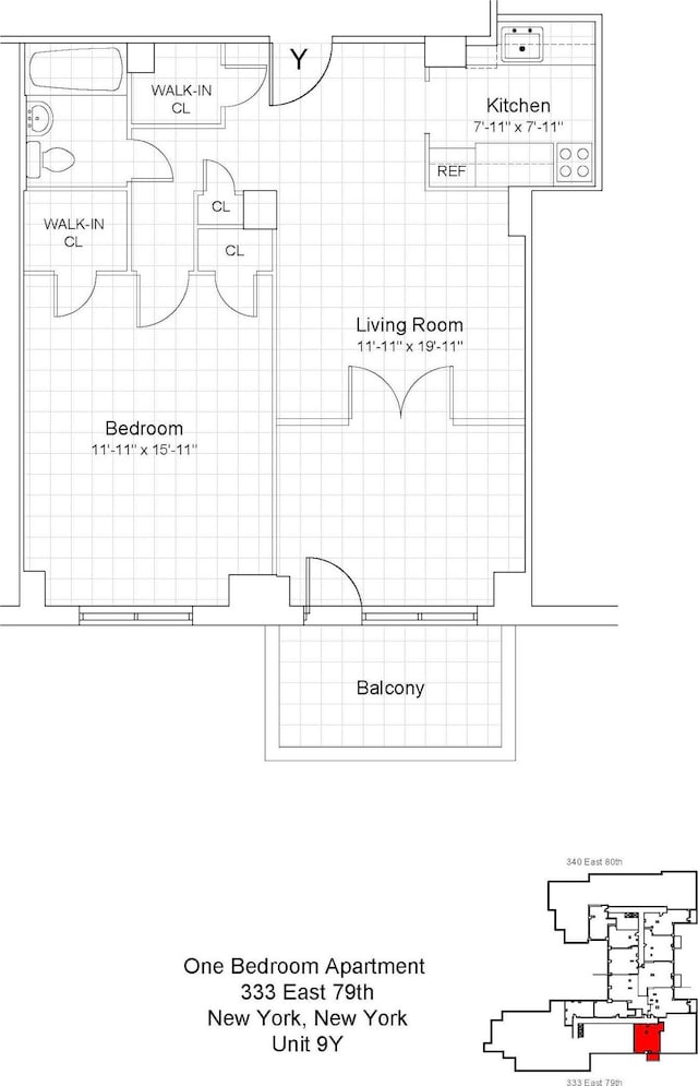 333 E 79th St Unit 9Y, New York City, NY 10075 - home floor plan