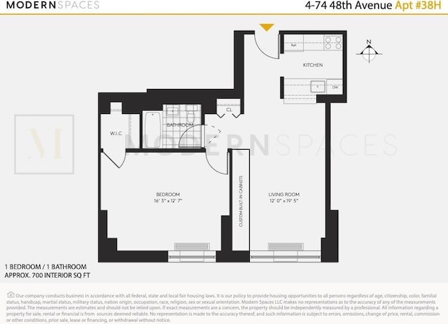 4-74 48th Ave Unit 38-H, New York City, NY 11109 - view of home floor plan