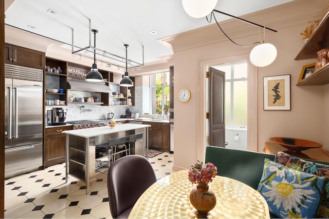390 W End Ave Unit 2H, New York City, NY 10024 - dining area with ornamental molding and light flooring