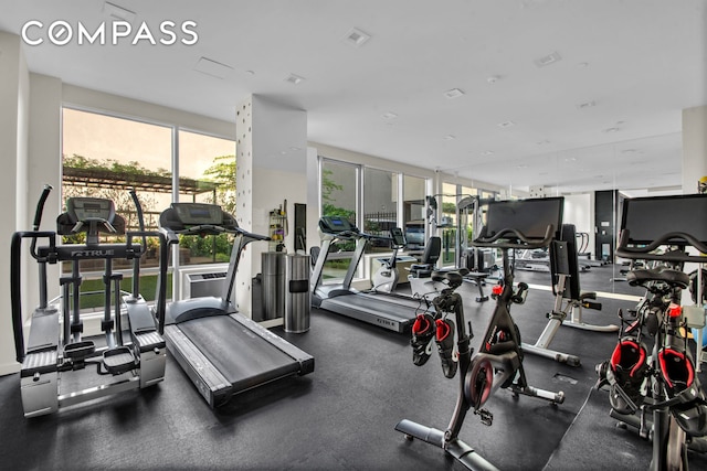 view of gym