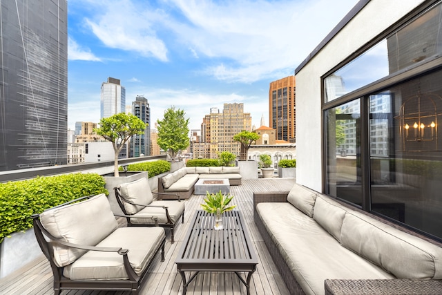 45 E 30th St Phb, Phb, New York City, NY 10016 - patio / terrace featuring outdoor lounge area and a city view