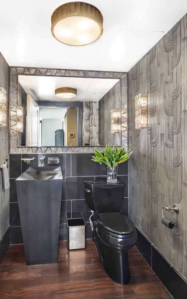 45 E 30th St Phb, Phb, New York City, NY 10016 - half bath featuring wood finished floors and tile walls