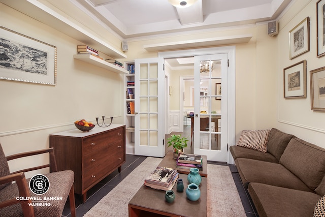 51 E 90th St Unit 1C, New York City, NY 10128 - living area with french doors