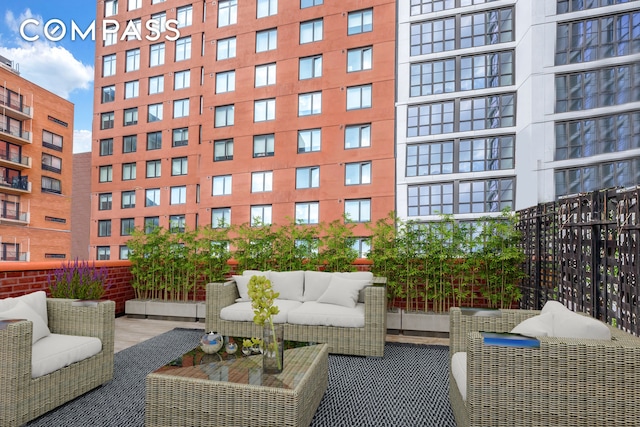 255 W 95th St Unit 6D, New York City, NY 10025 - patio / terrace with outdoor lounge area