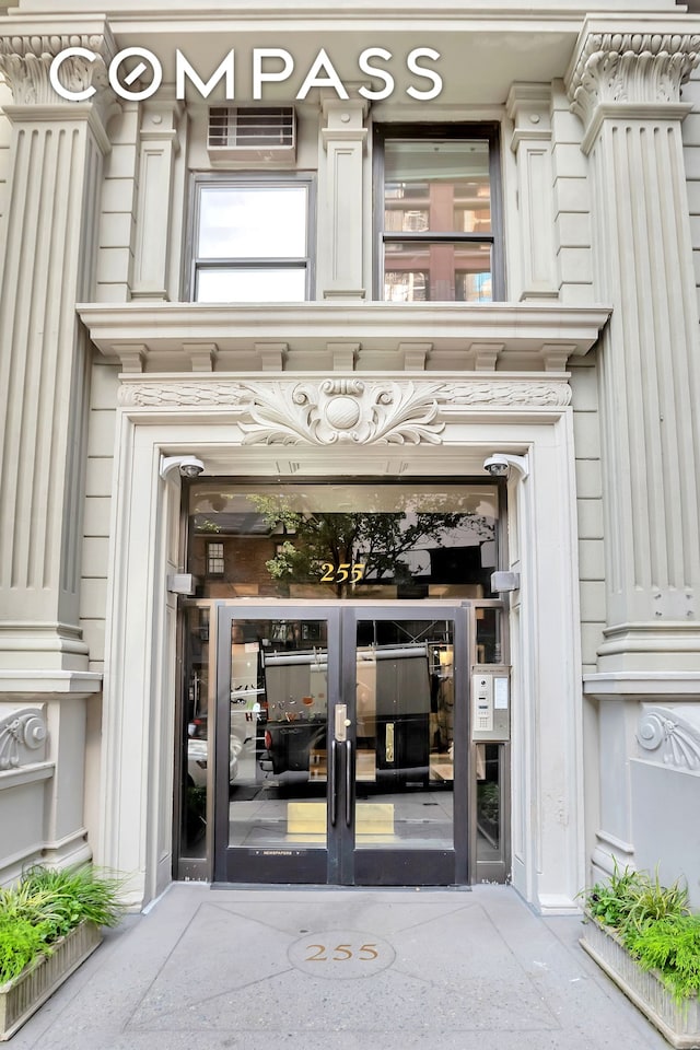 255 W 95th St Unit 6D, New York City, NY 10025 - property entrance with french doors
