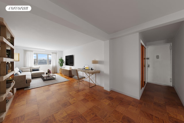 3240 Riverdale Ave Unit 6J, New York City, NY 10463 - living area featuring baseboards