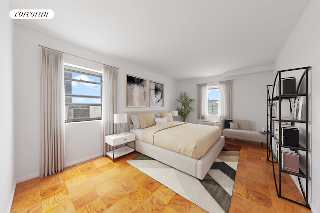 3240 Riverdale Ave Unit 6J, New York City, NY 10463 - bedroom with cooling unit and baseboards
