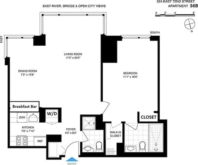 524 E 72nd St Unit 36B, New York City, NY 10021 - home floor plan