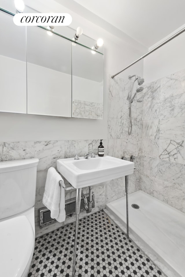 500 E 83rd St Unit 3D, New York City, NY 10028 - full bath featuring a shower stall and toilet