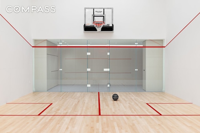 view of sport court