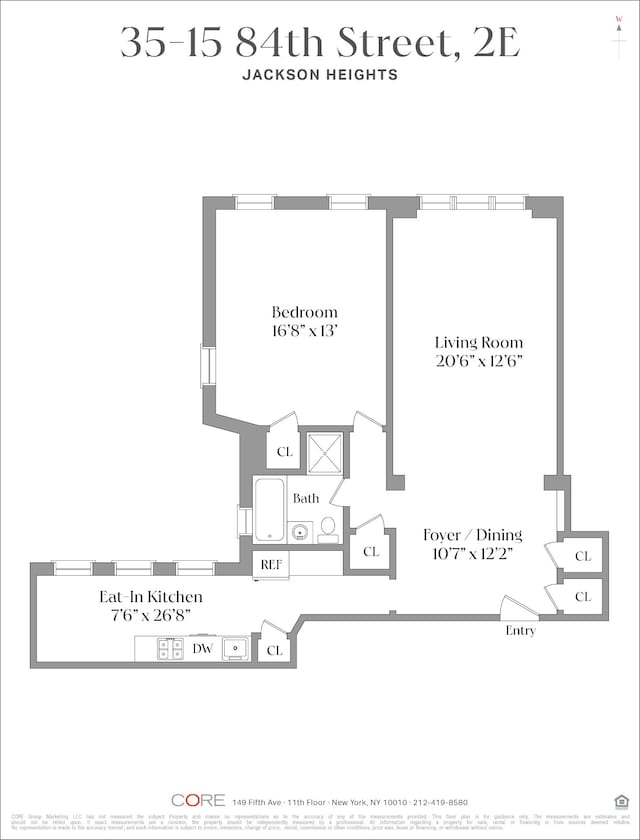 35-15 84th St Unit 2E, New York City, NY 11372 - room layout