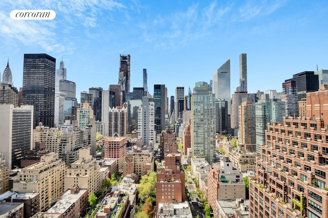 view of city skyline