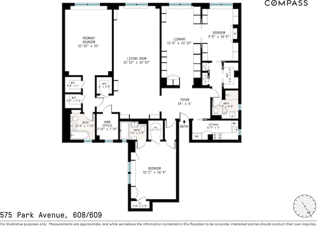 575 Park Ave Unit 608/609, New York City, NY 10065 - room layout