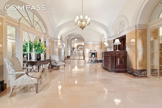 575 Park Ave Unit 608/609, New York City, NY 10065 - common area with high vaulted ceiling