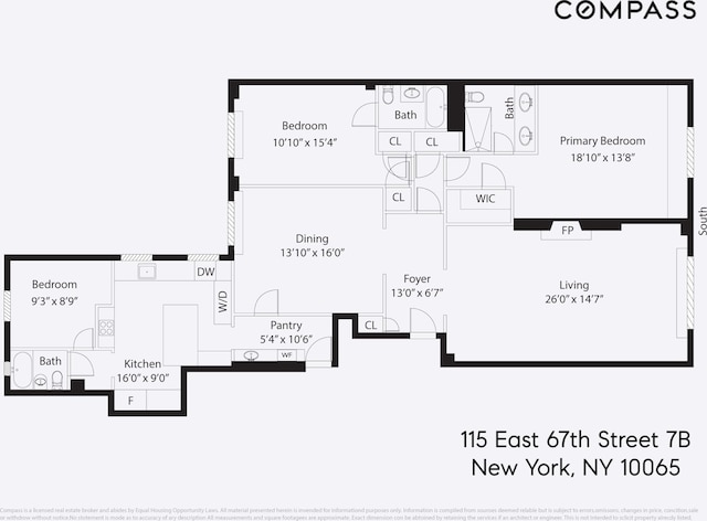 115 E 67th St Unit 7B, New York City, NY 10065 - room layout
