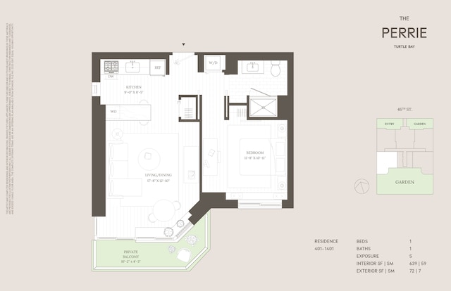 234 E 46th St Unit 701, New York City, NY 10017 - room layout