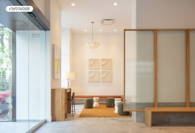 234 E 46th St Unit 701, New York City, NY 10017 - dining room featuring recessed lighting and baseboards