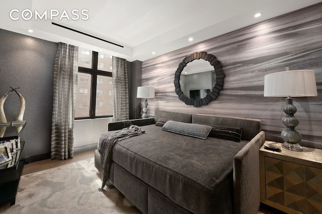 188 E 70th St Unit 10Cb, New York City, NY 10021 - bedroom featuring recessed lighting and wood finished floors
