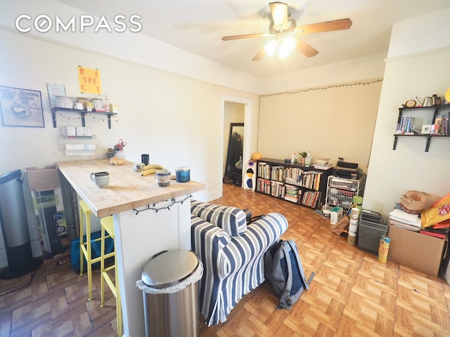 25-21 23rd St Unit 24, New York City, NY 11102 - home office with ceiling fan