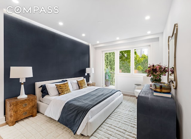 420 E 75th St Unit 3, New York City, NY 10021 - bedroom with baseboards and recessed lighting