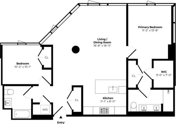 21-30 44th Dr Unit 7C, New York City, NY 11101 - home floor plan
