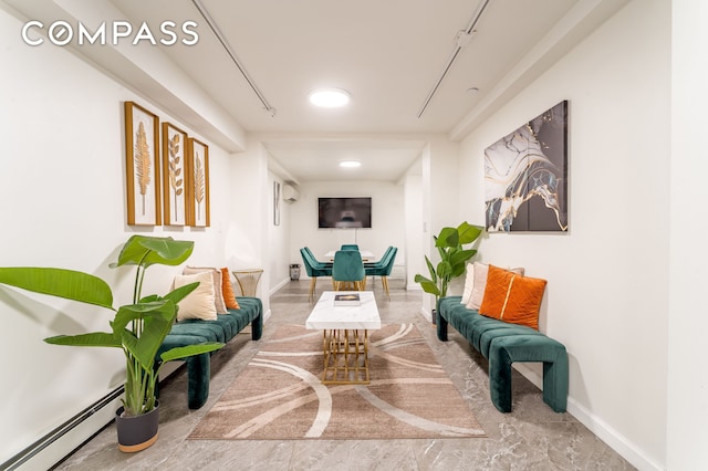 212 E 70th St Unit B, New York City, NY 10021 - hall featuring baseboard heating and baseboards