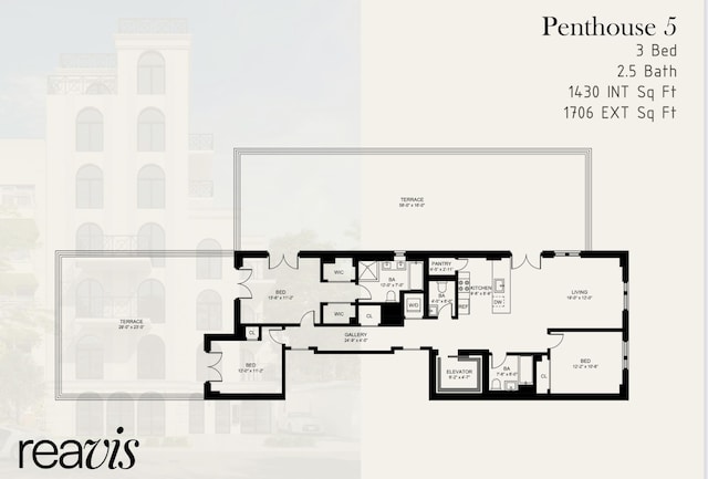 1105 Cortelyou Rd Ph-A, Ph-A New York City, NY 11218 - room layout