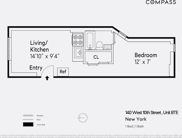 140 W 10th St Bte, Unit Bte, New York City, NY 10014 - room layout