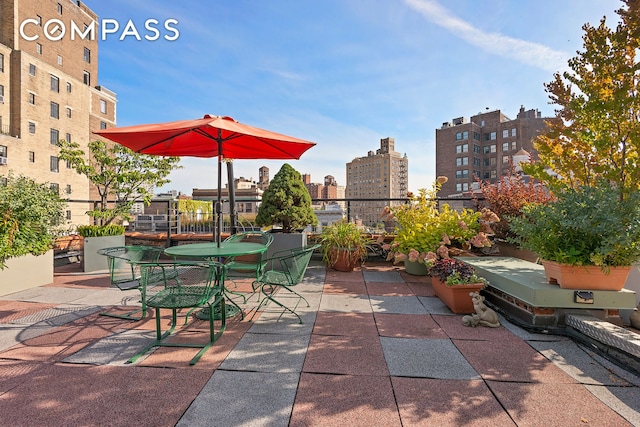 140 W 10th St Bte, Unit Bte, New York City, NY 10014 - view of patio featuring a city view