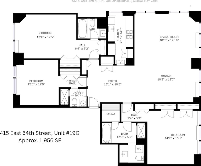 415 E 54th St Unit 19-G, New York City, NY 10022 - property floor plan