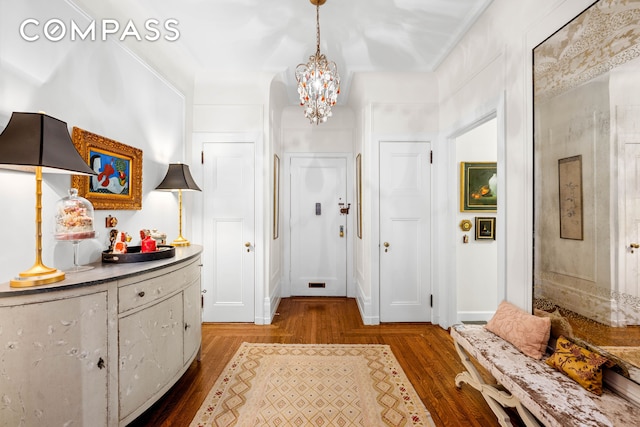 50 W 67th St Unit 4F, New York City, NY 10023 - hall with a chandelier