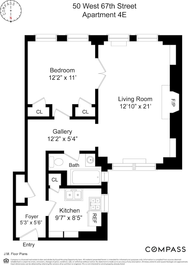 50 W 67th St Unit 4E, New York City, NY 10023 - property floor plan